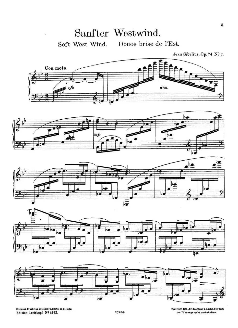 4 Lyric Pieces Op·74（4首抒情小品·2）