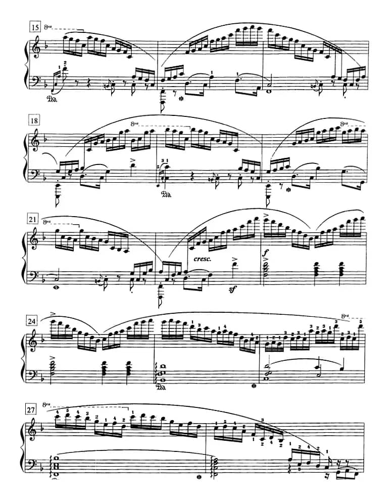 钢琴教程第八级 练习曲（Op.10 No.8）