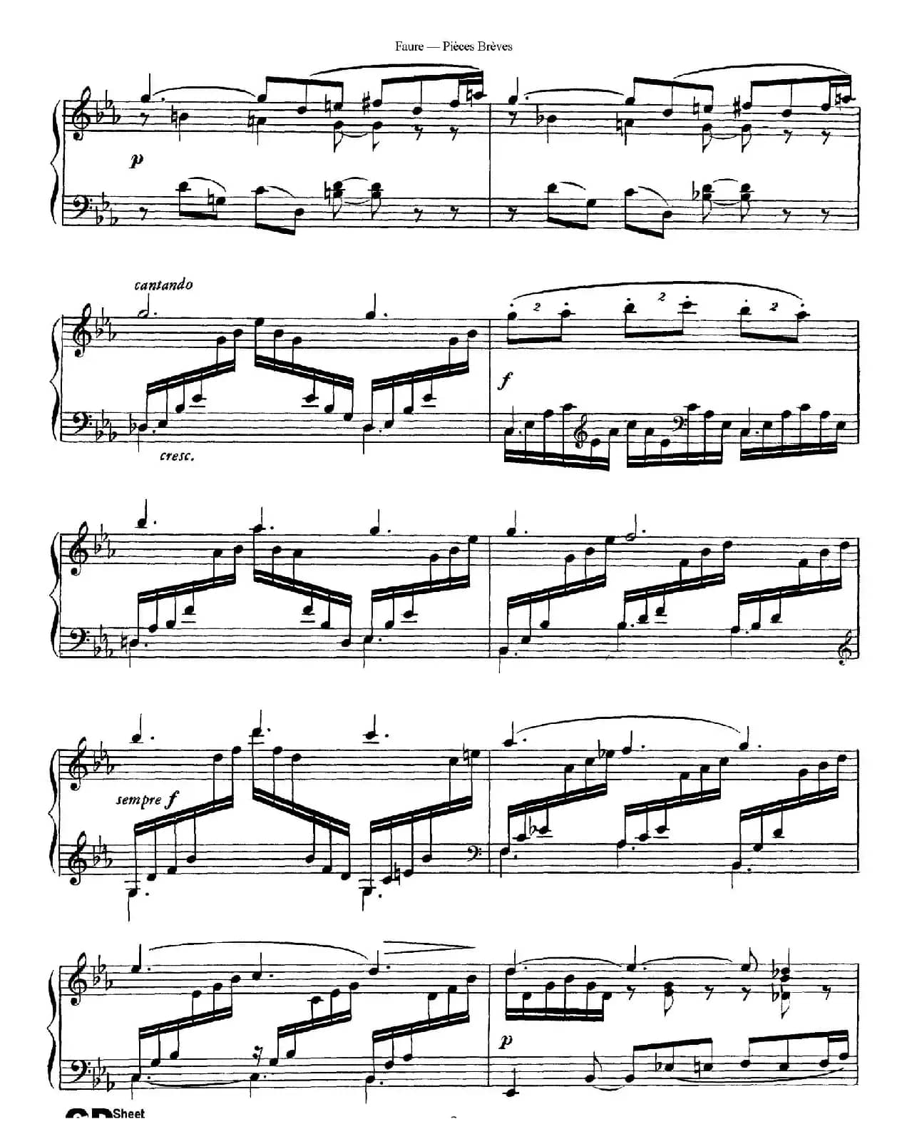 Pieces Breves Op.84（Ⅰ）