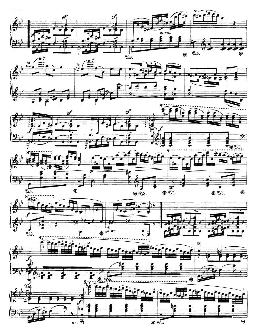 肖邦 波兰舞曲 Op.posth.71 No.2 降B大调