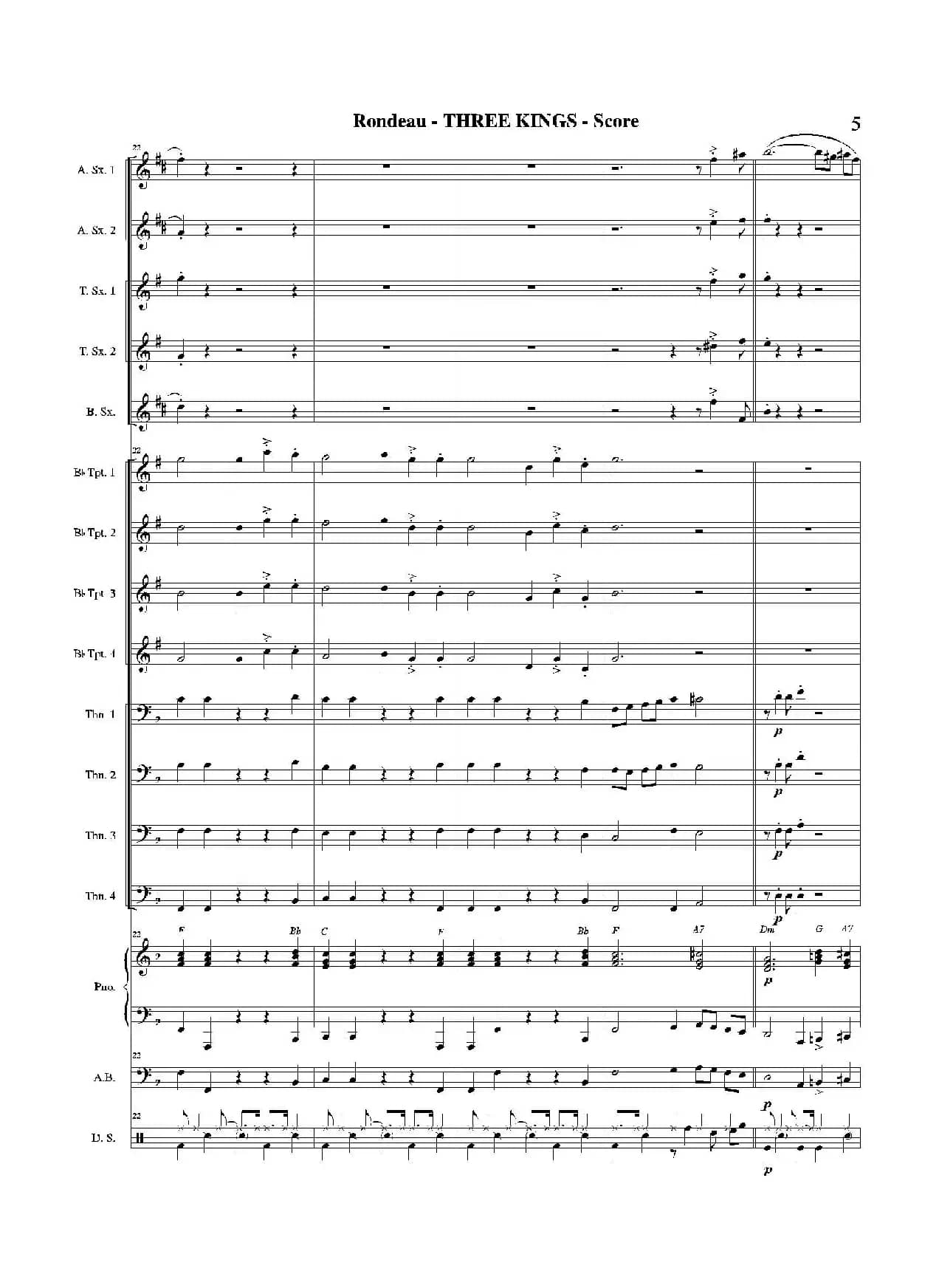 THREE KINGS（总谱）