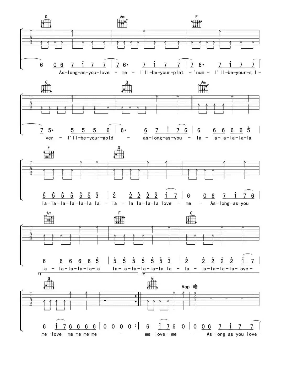 As long as you love me