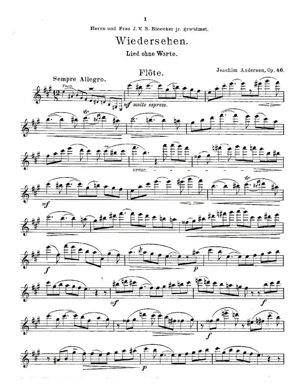 Wiedersehen.Op.46