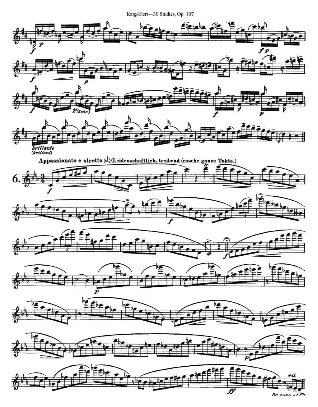 卡-伊勒特30首长笛练习曲Op.107（NO.4-NO.6）