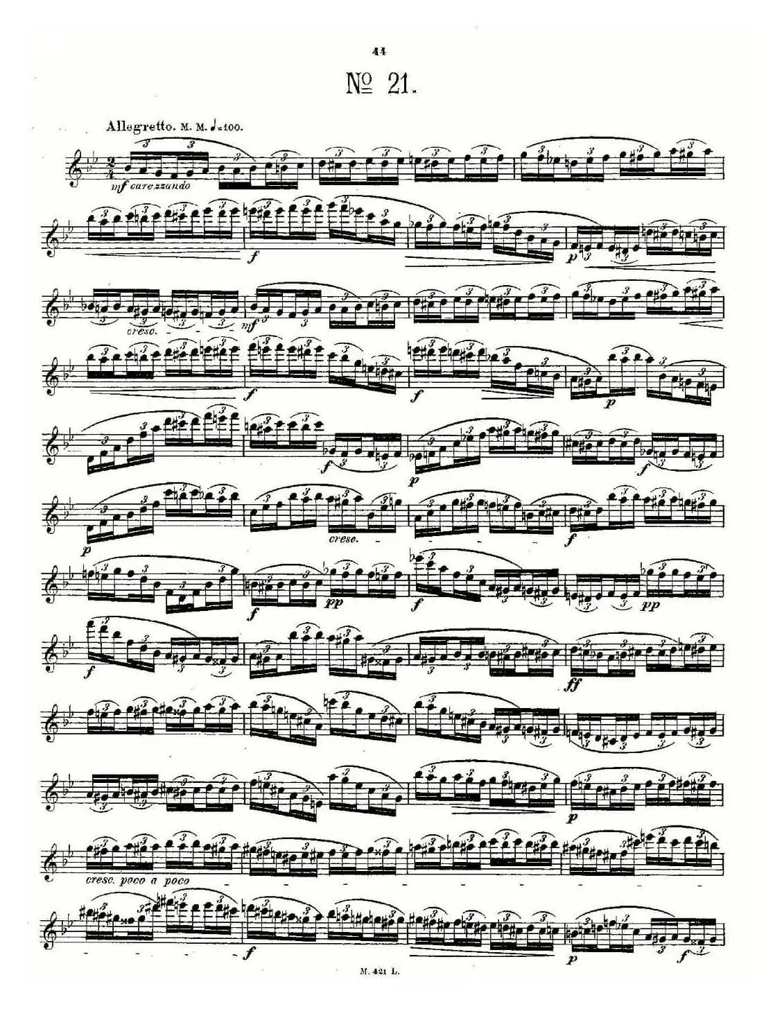 24首长笛练习曲 Op.15 之21—24