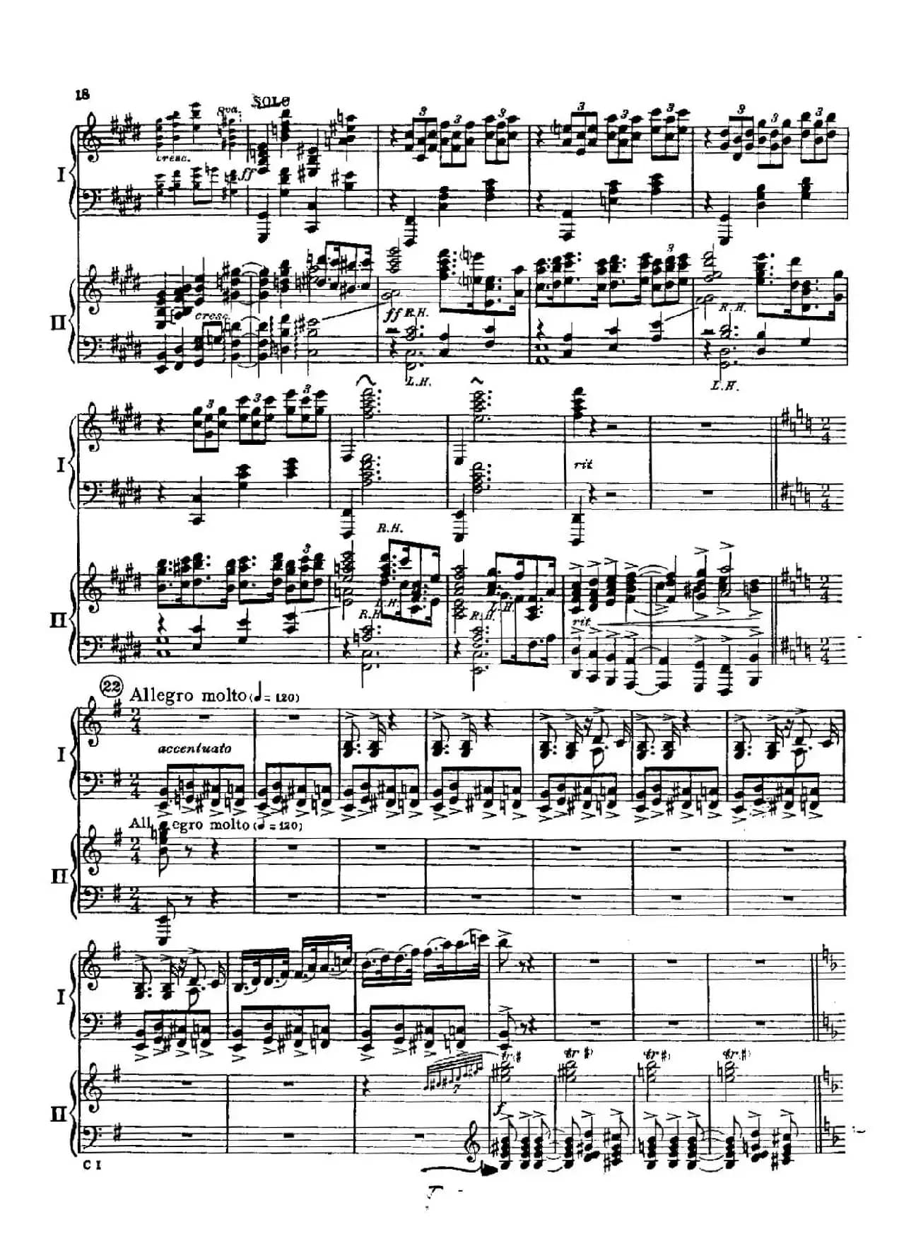 F大调爵士钢琴协奏曲（美版双钢琴原谱 P11—20）