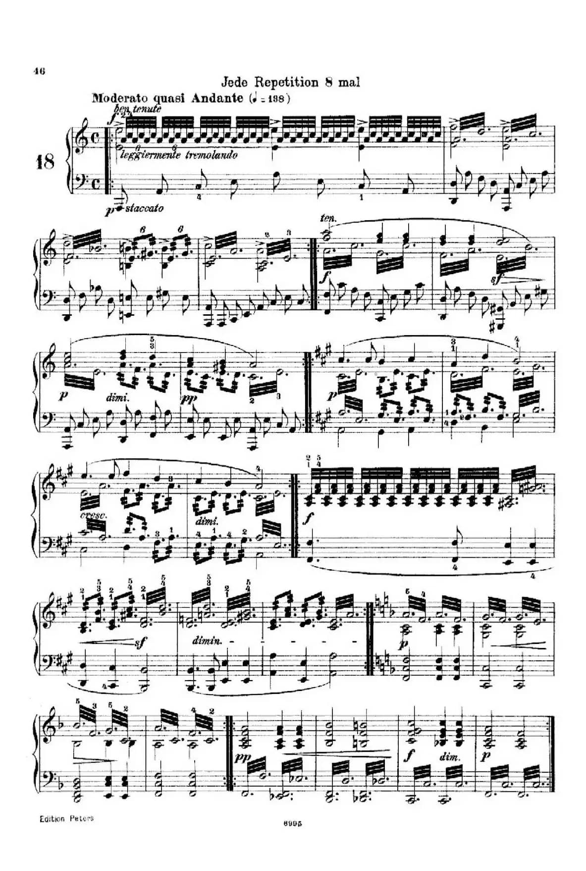School of the Virtuoso Op.365(60首钢琴高级练习曲·18)