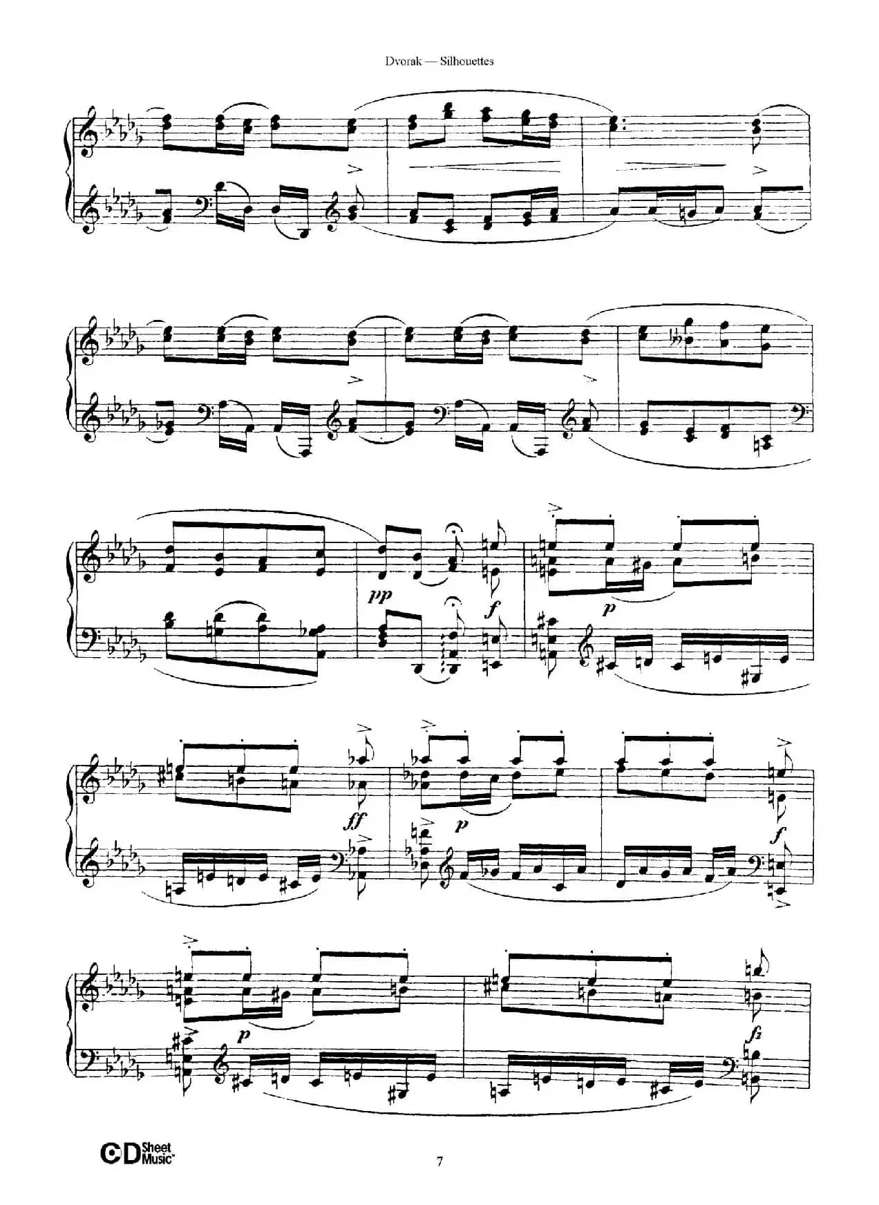 12 Silhouettes Op.8（12首剪影·3）