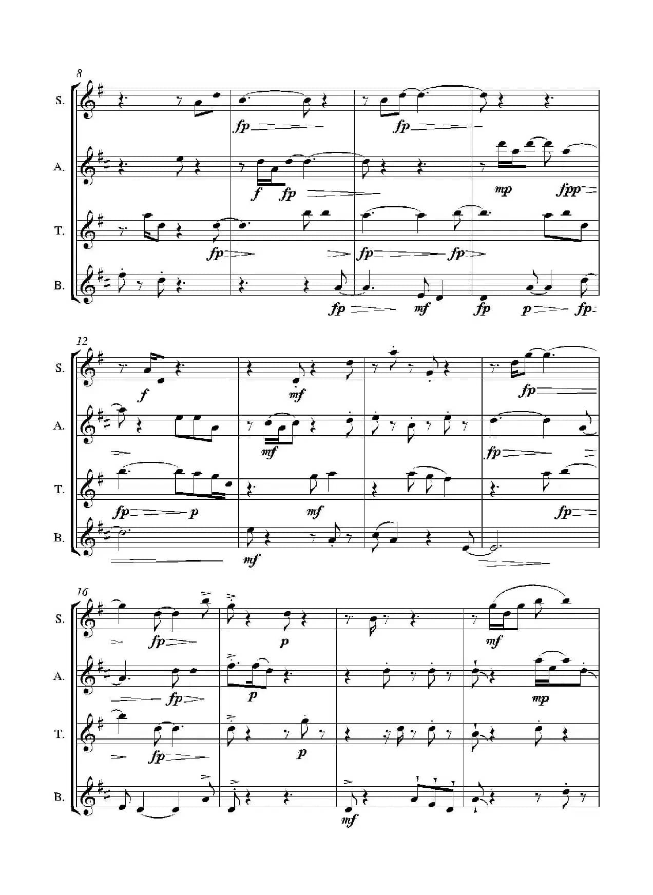 Folk Song（四重奏）