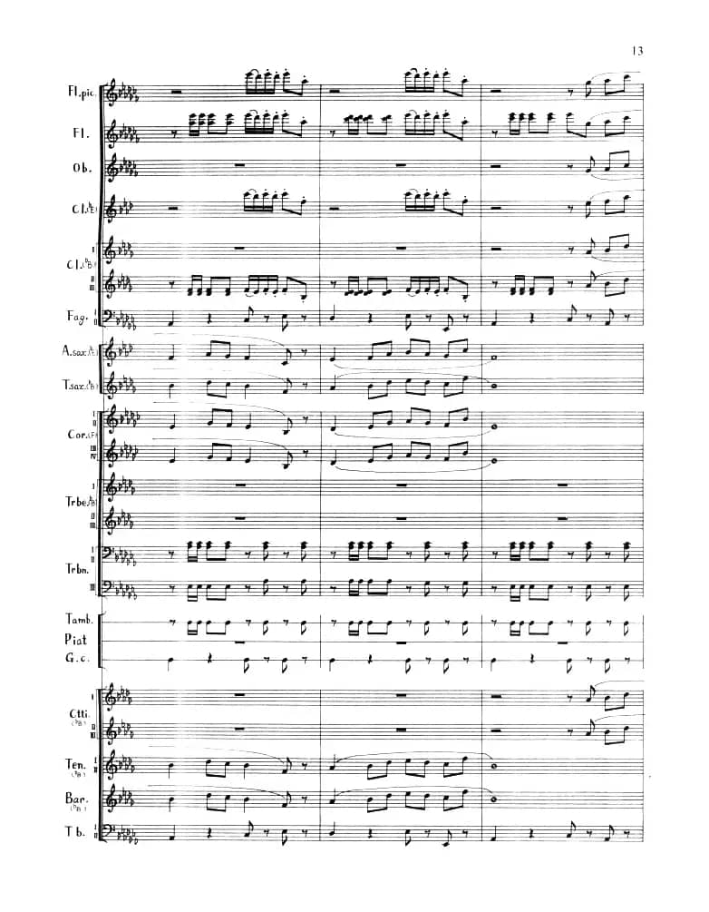 摩托化部队进行曲（军乐队总谱）