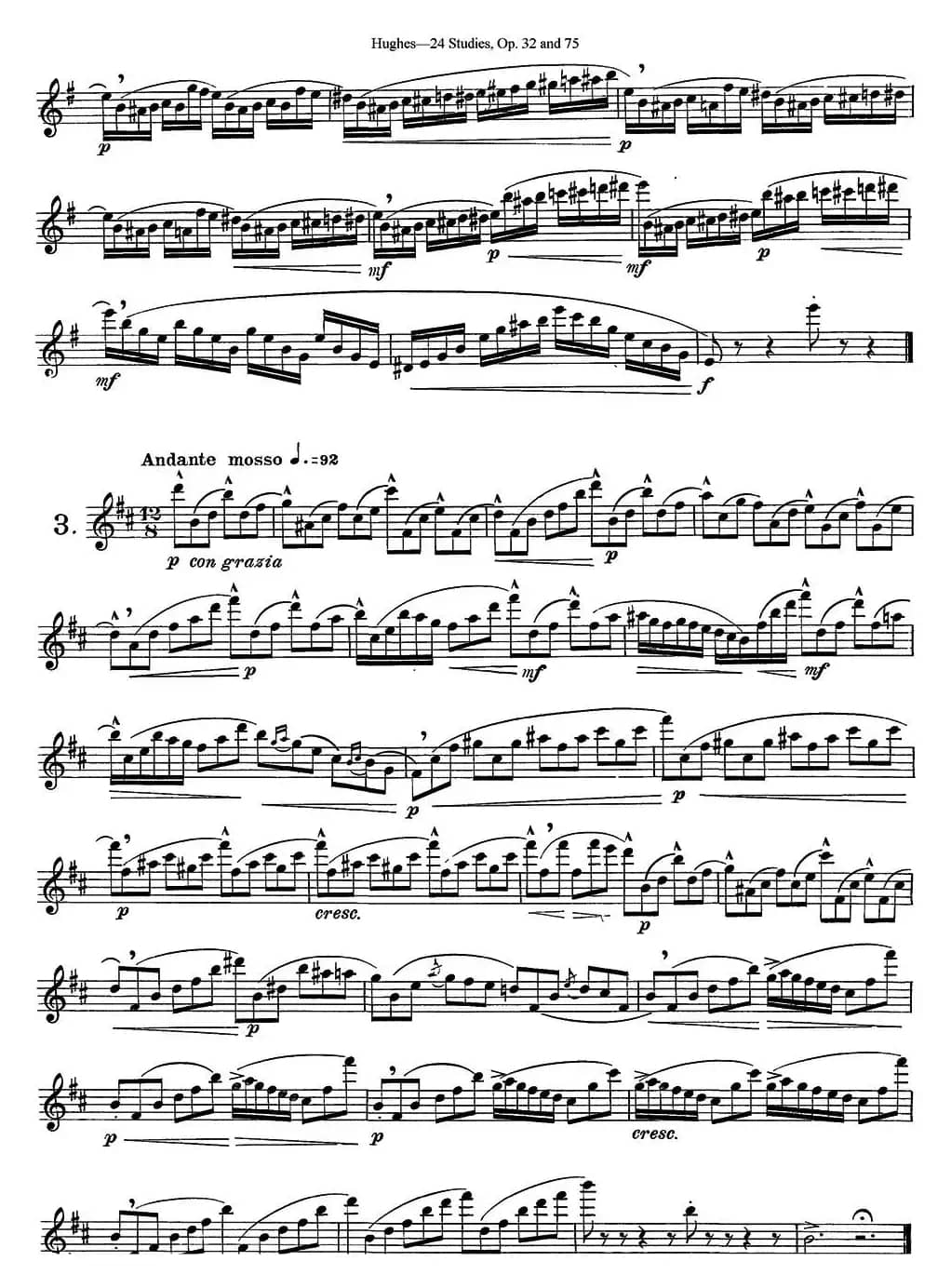 胡埃斯24首练习曲Op.32（NO.2-NO.3）