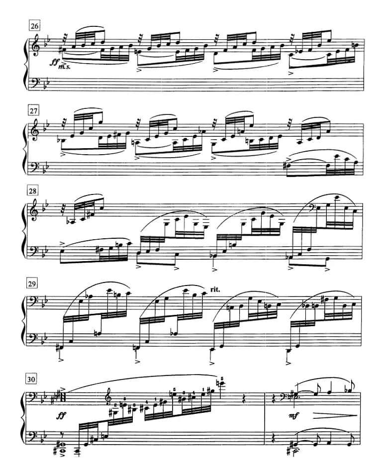 钢琴教程第八级 练习曲（Op.33 No.5）