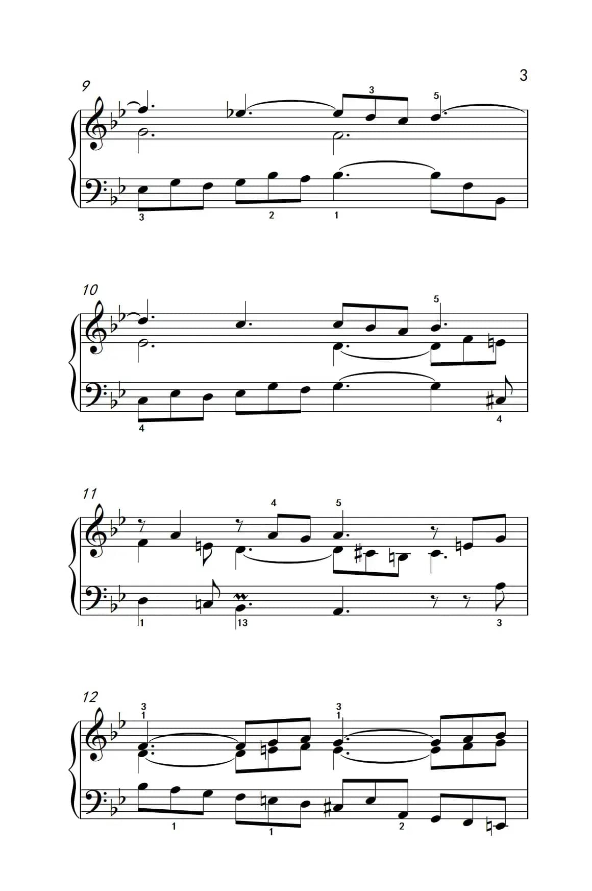 第九级1.吉格舞曲 选自《英国组曲》第三套（中央音乐学院 钢琴（业余）考级教程 7-9级）