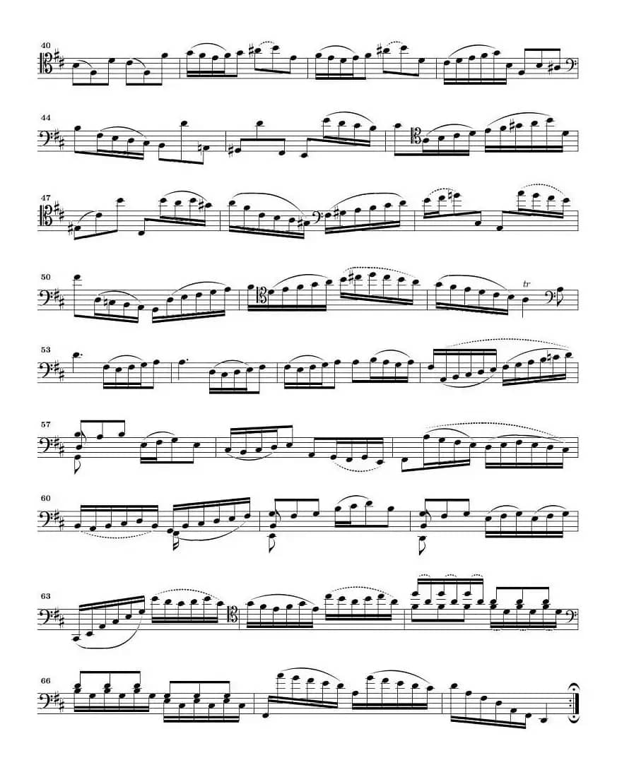 巴赫无伴奏大提琴练习曲之六