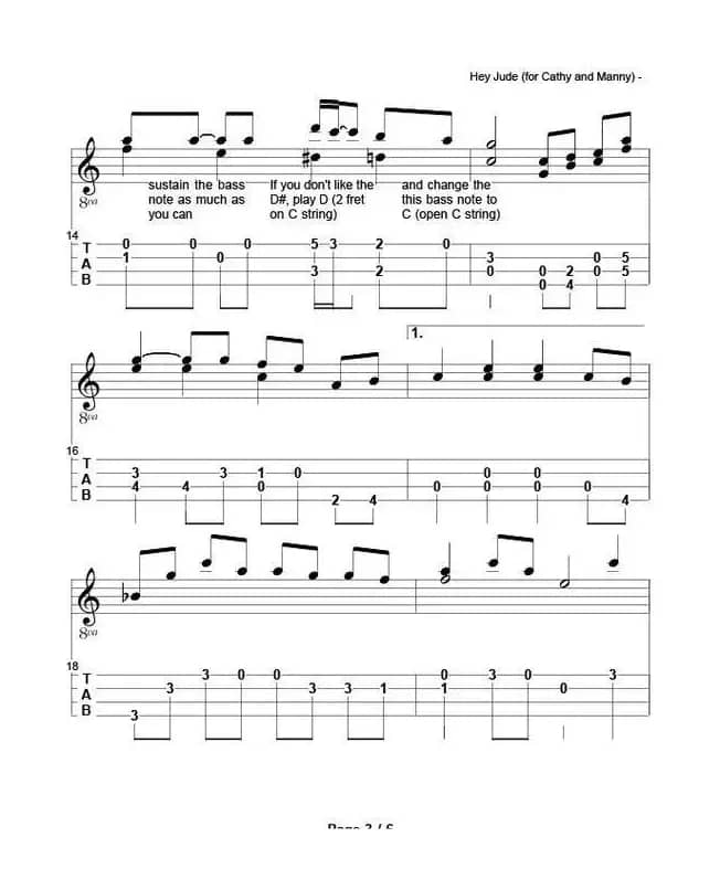 hey jude（尤克里里指弹独奏）