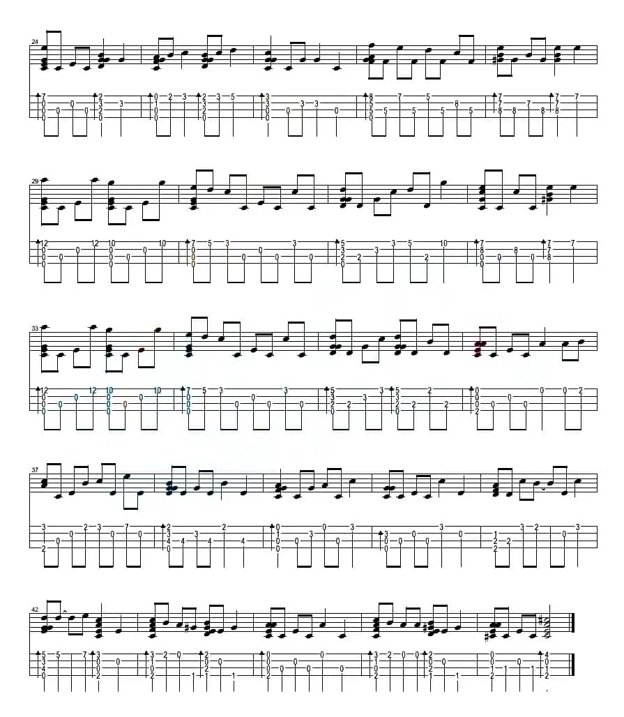 天空之城（尤克里里指弹谱、崔业科编配版）