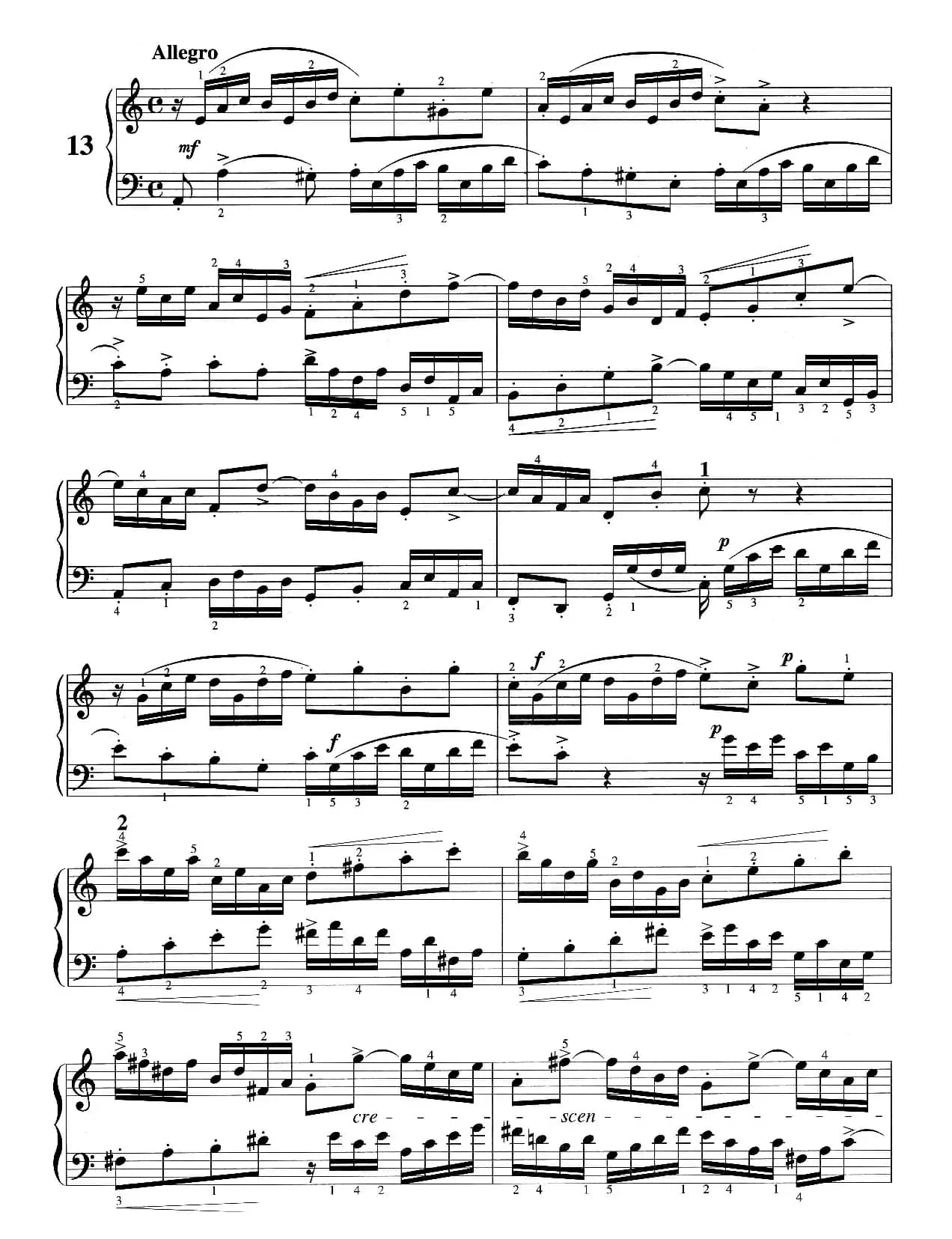 二部创意曲 No.13（人音2000.10首版）