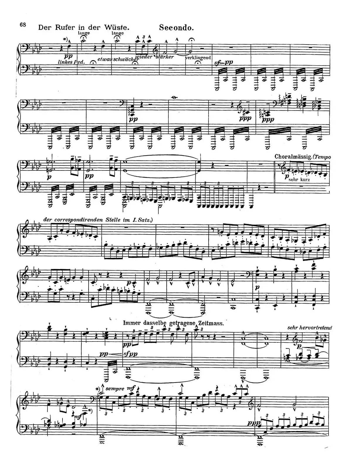 c小调第二交响曲“复活”（Ⅴ）（改编四手联弹版）