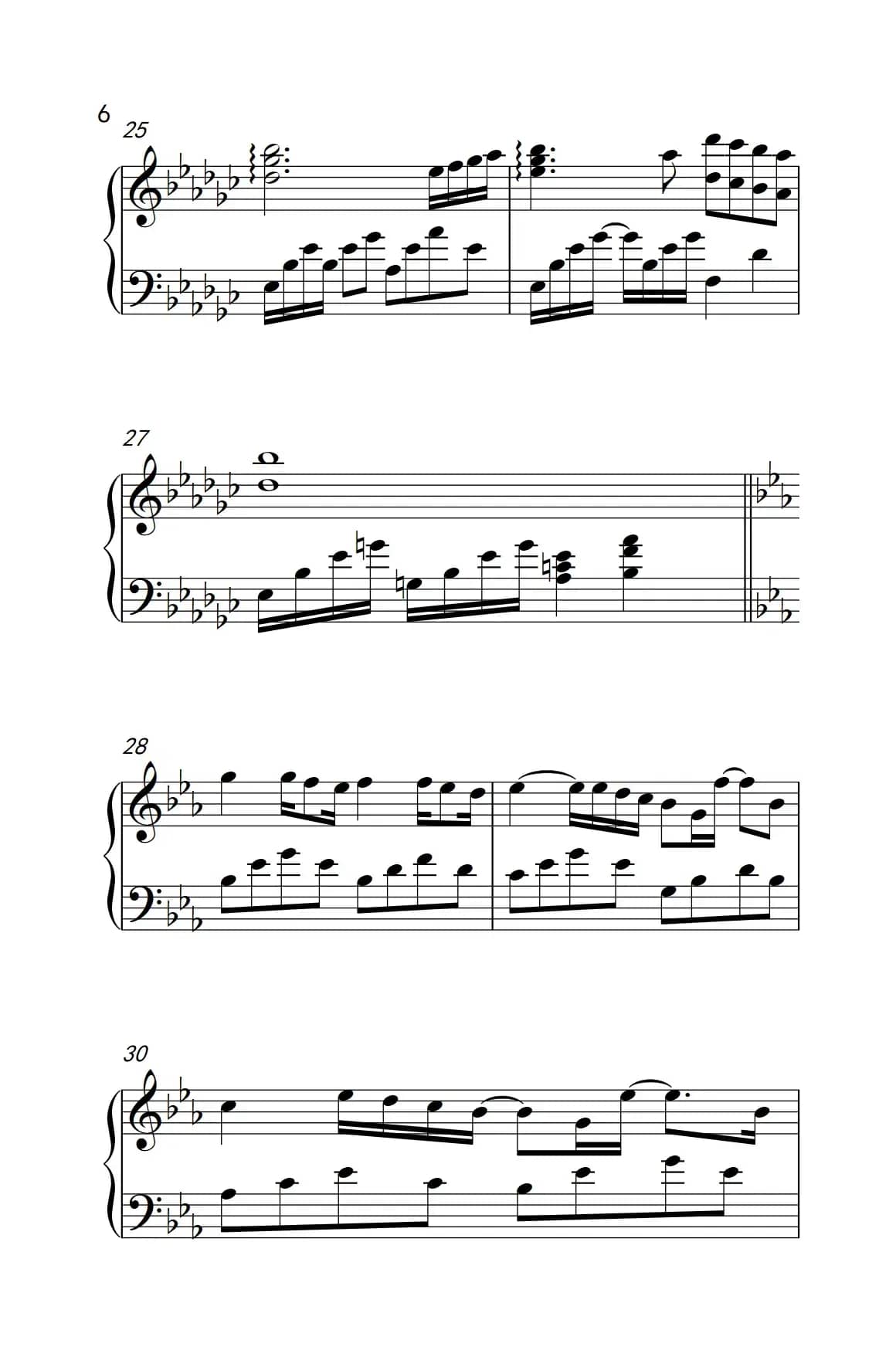 被风吹过的夏天（《弹吧音教》制谱版）