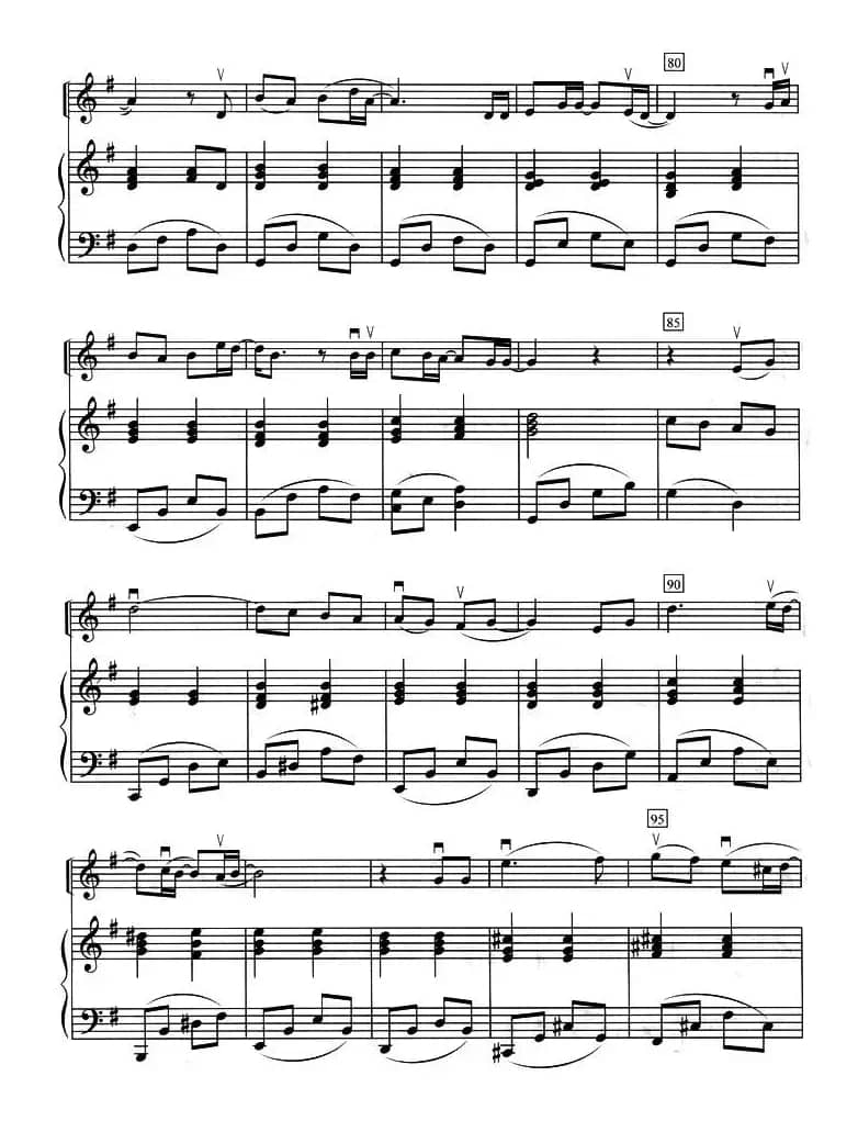 雪之花（小提琴+钢琴伴奏）