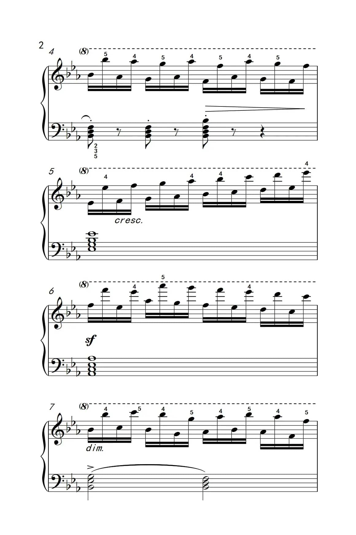 车尔尼钢琴八度练习曲 553（4）