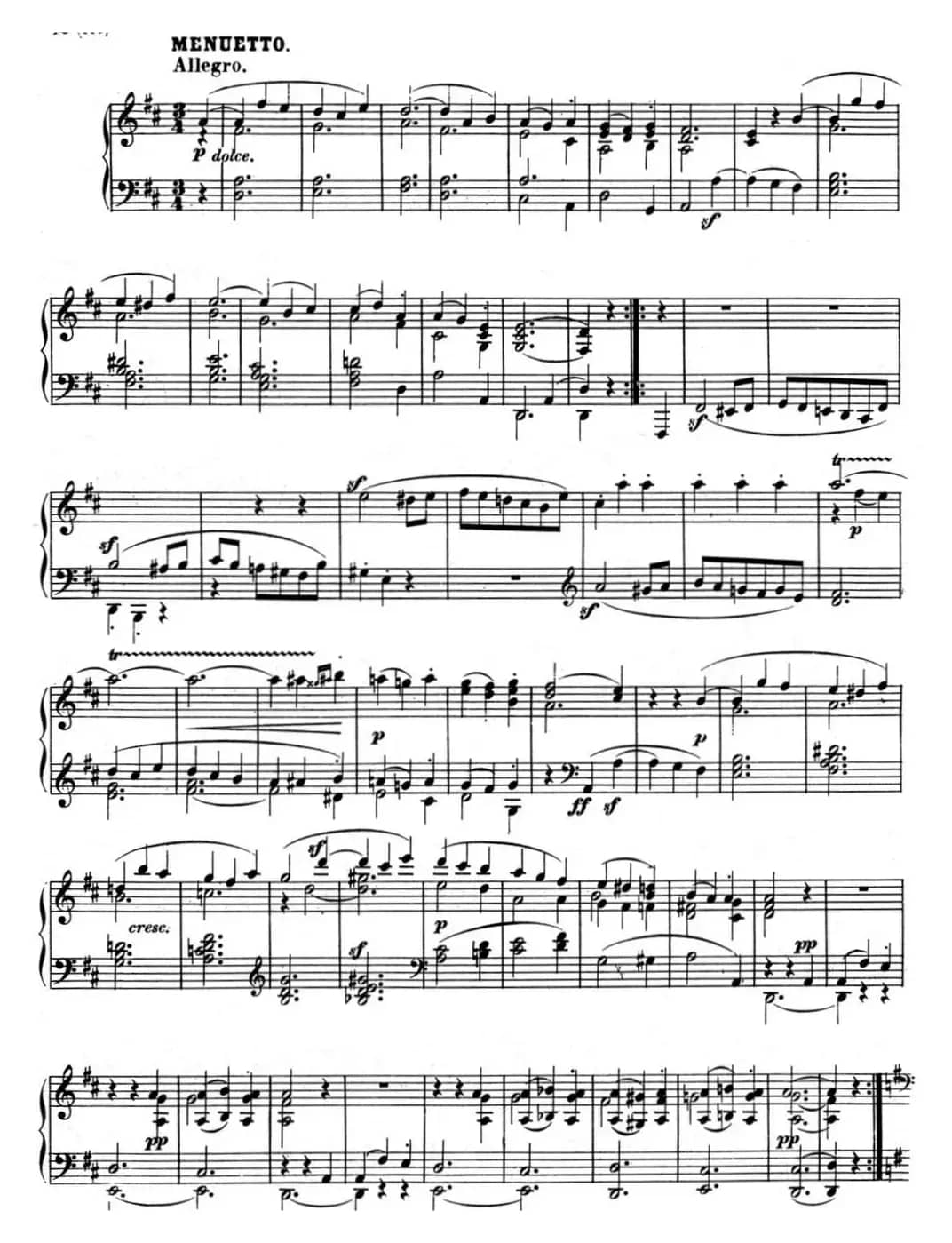 贝多芬钢琴奏鸣曲07 D大调 Op.10 No.3 D major