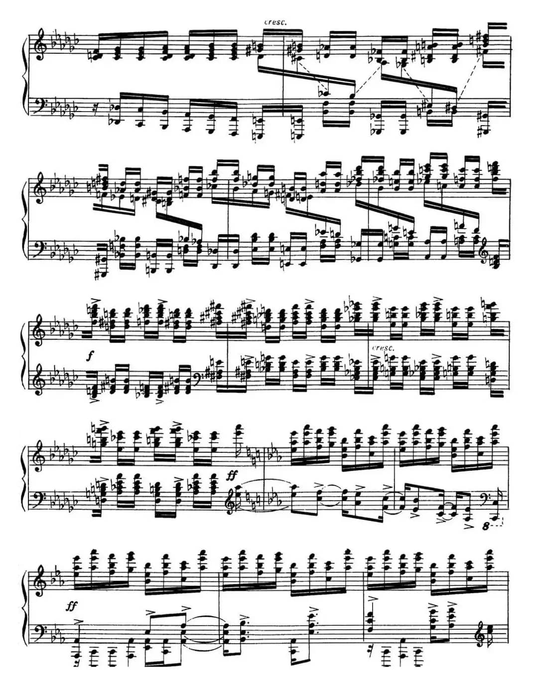 拉赫玛尼诺夫 音画练习曲15或16 Etudes tableaux Op.39 No.7