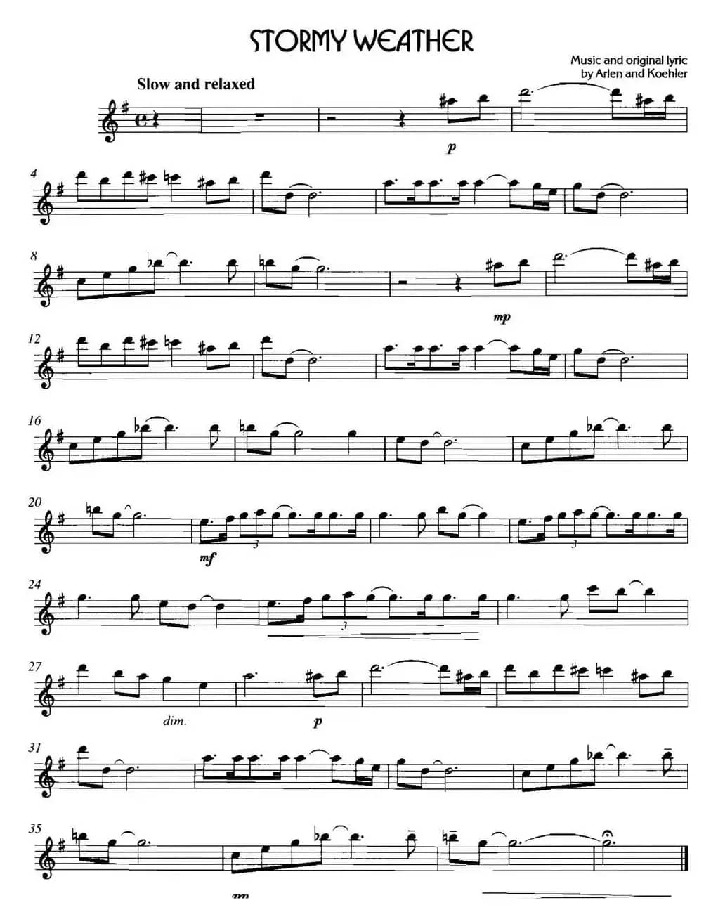 经典蓝调小品：Stormy  Weather