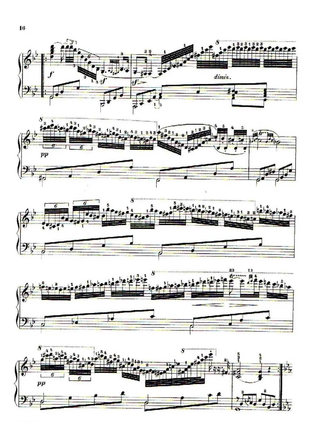 School of the Virtuoso Op.365（60首钢琴高级练习曲·5）