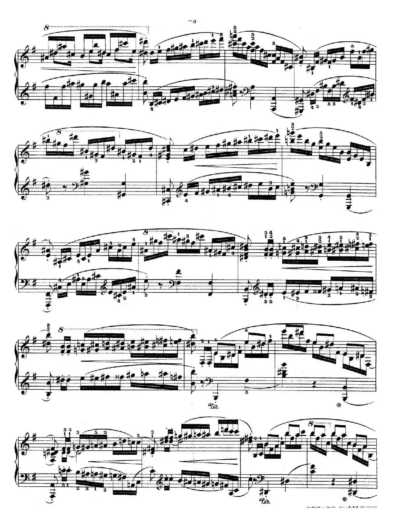 e小调第一钢琴协奏曲 Op.11(钢琴独奏版·第一乐章)