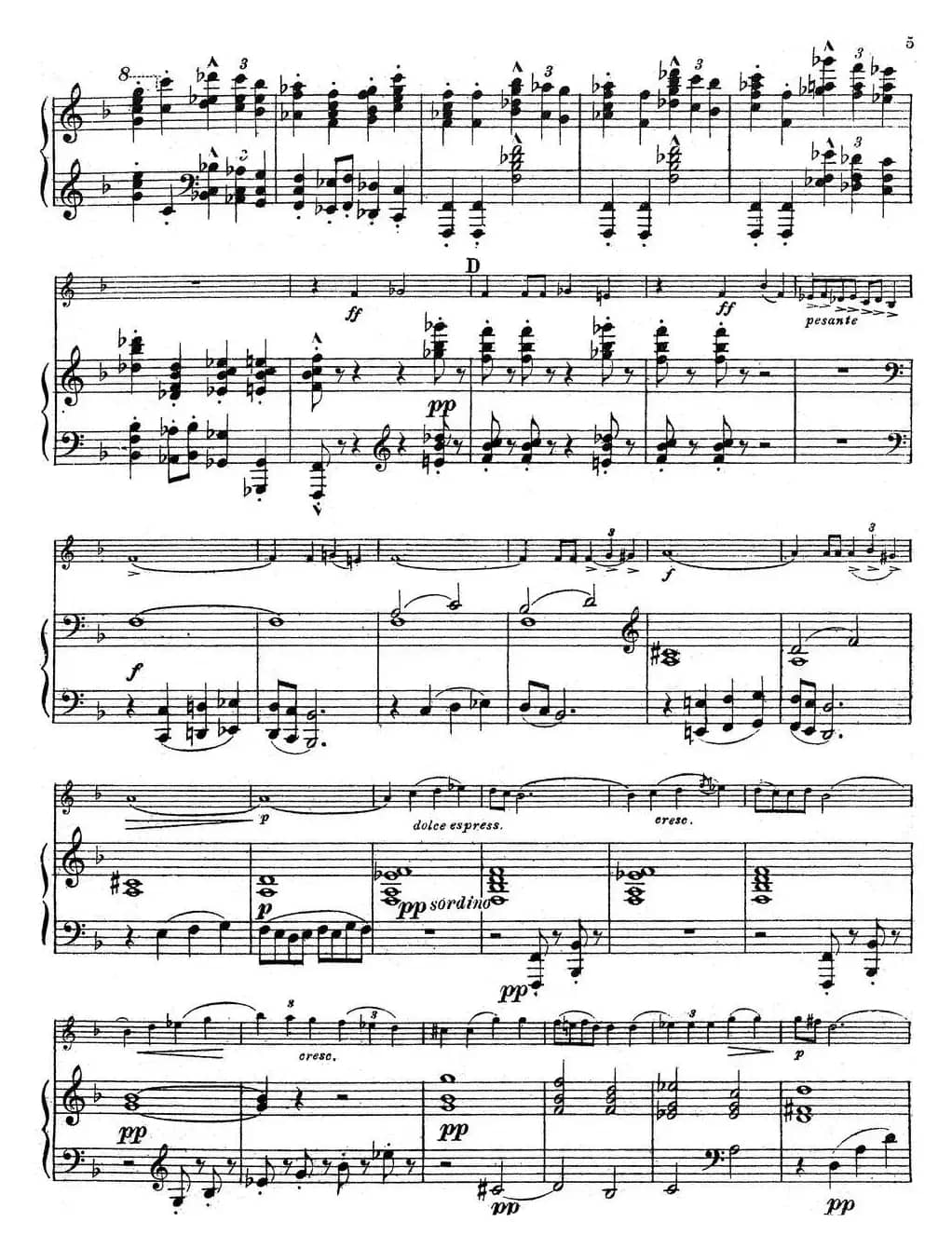 Symphonie Espagnole Op.21，No.1（西班牙交响曲）（小提琴+钢琴伴奏）