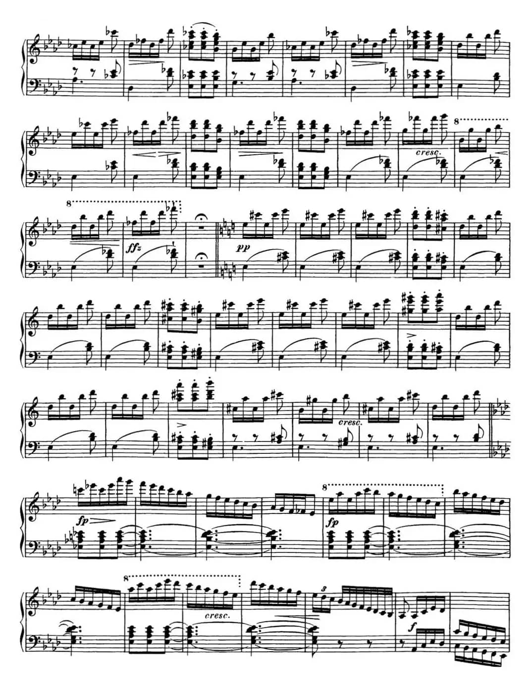 舒伯特降f小调即兴曲D.935，Op.142（NO.4）