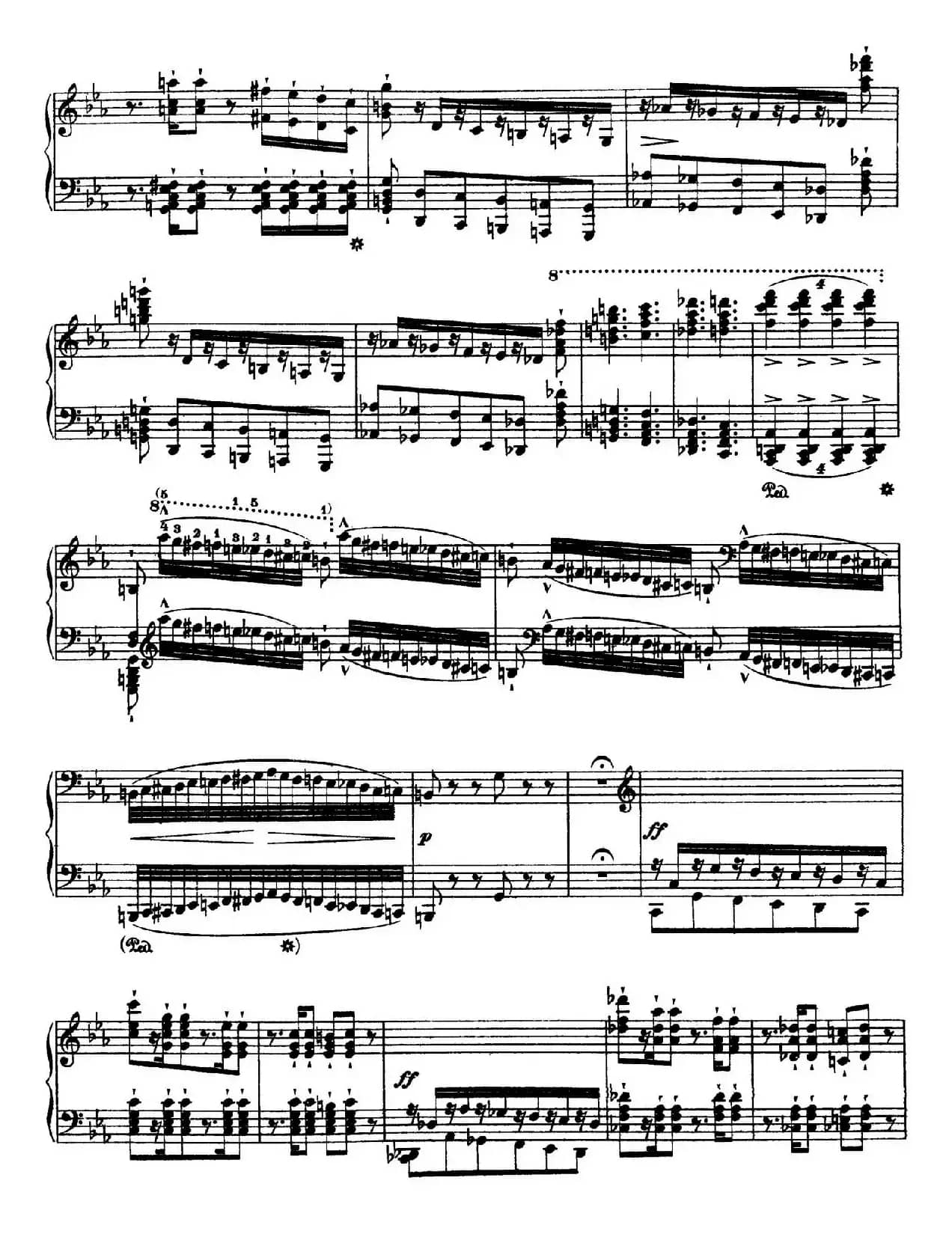 12 Etudes d'execution Transcendante S.139(12首超技练习曲·8)