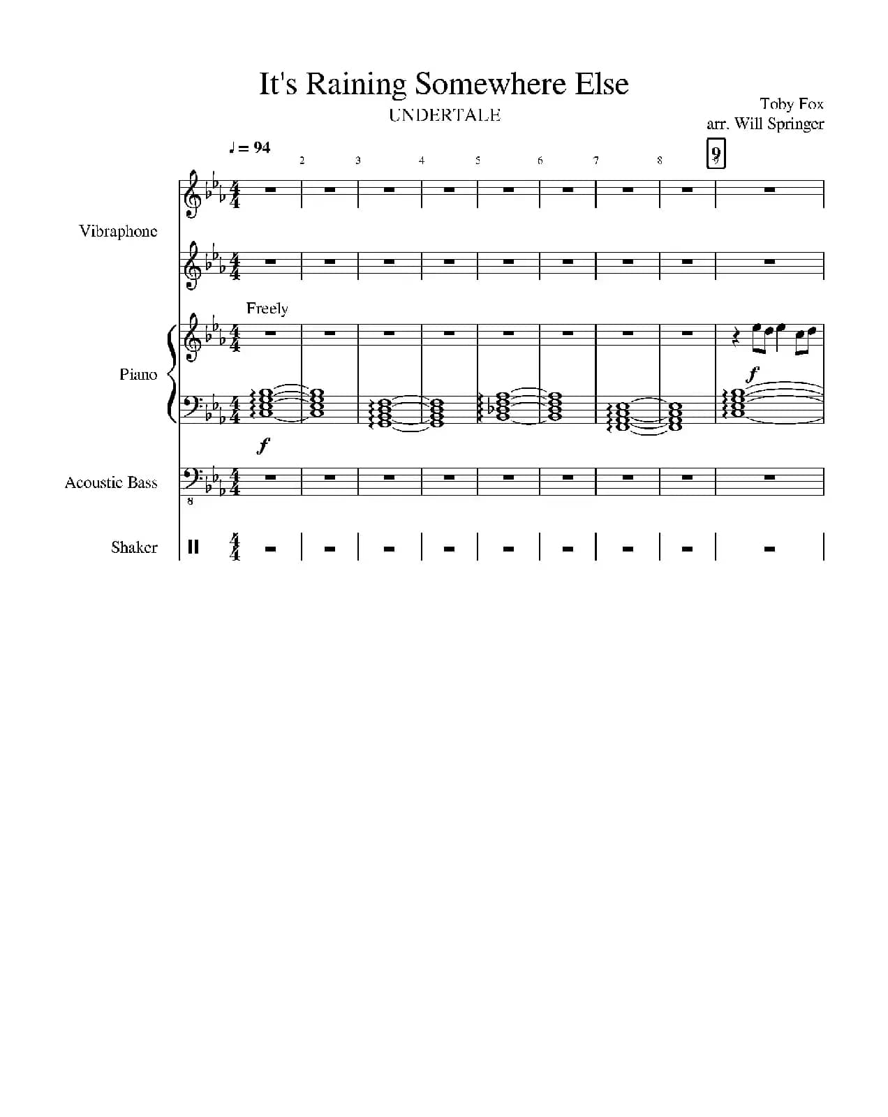 It's Raining somewhere else