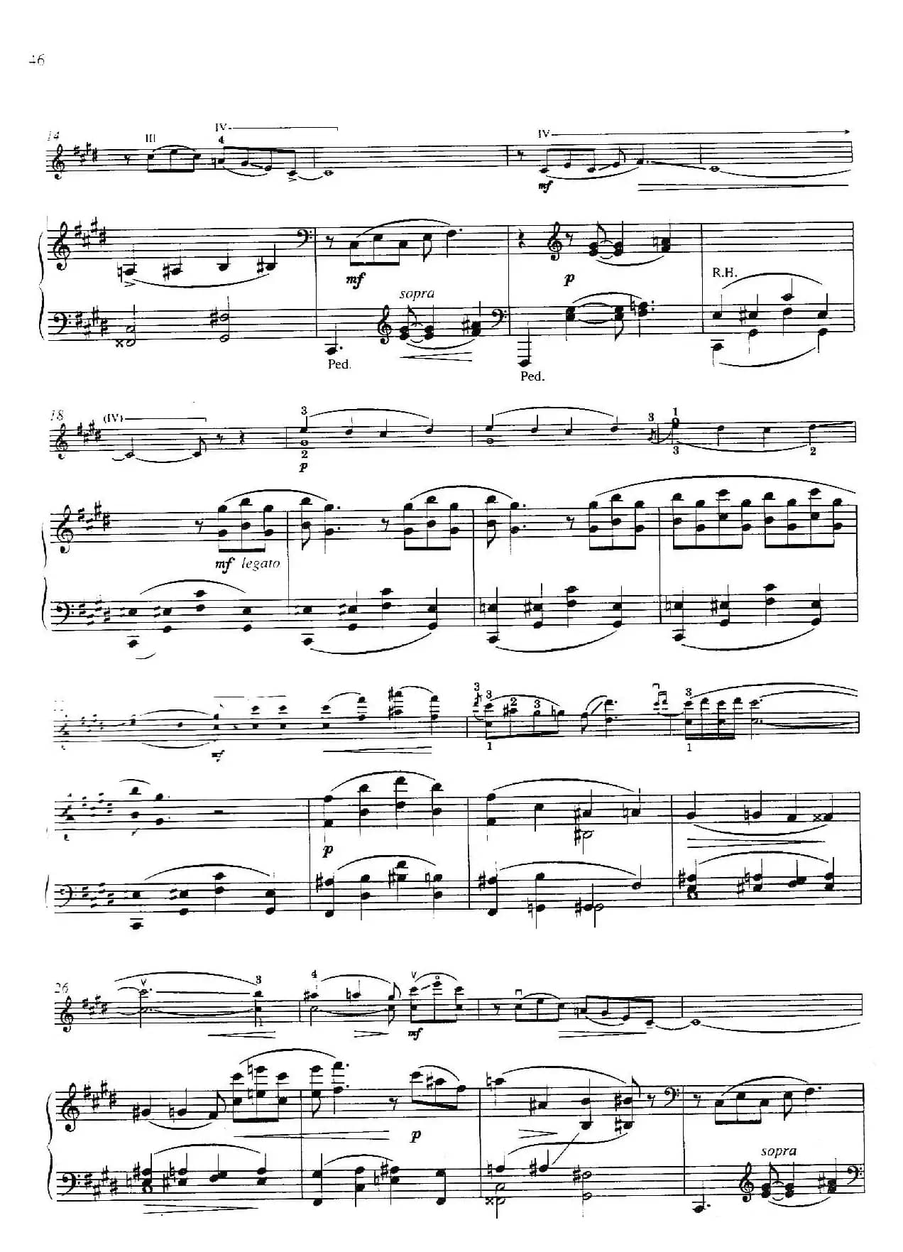 Three Preludes for Piano·Ⅱ（为钢琴而作的三首前奏曲·Ⅱ）（小提琴+钢琴伴奏）