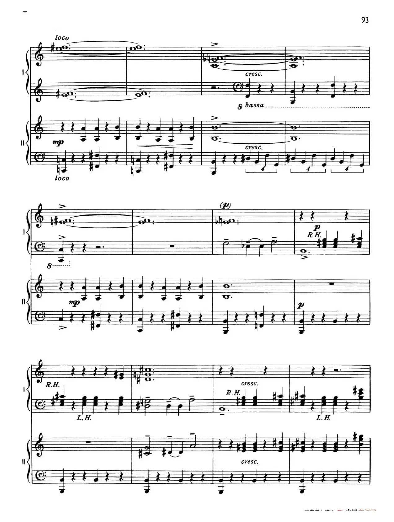 The Planets Op.32（双钢琴）（行星·第六乐章 天王星—魔术师）