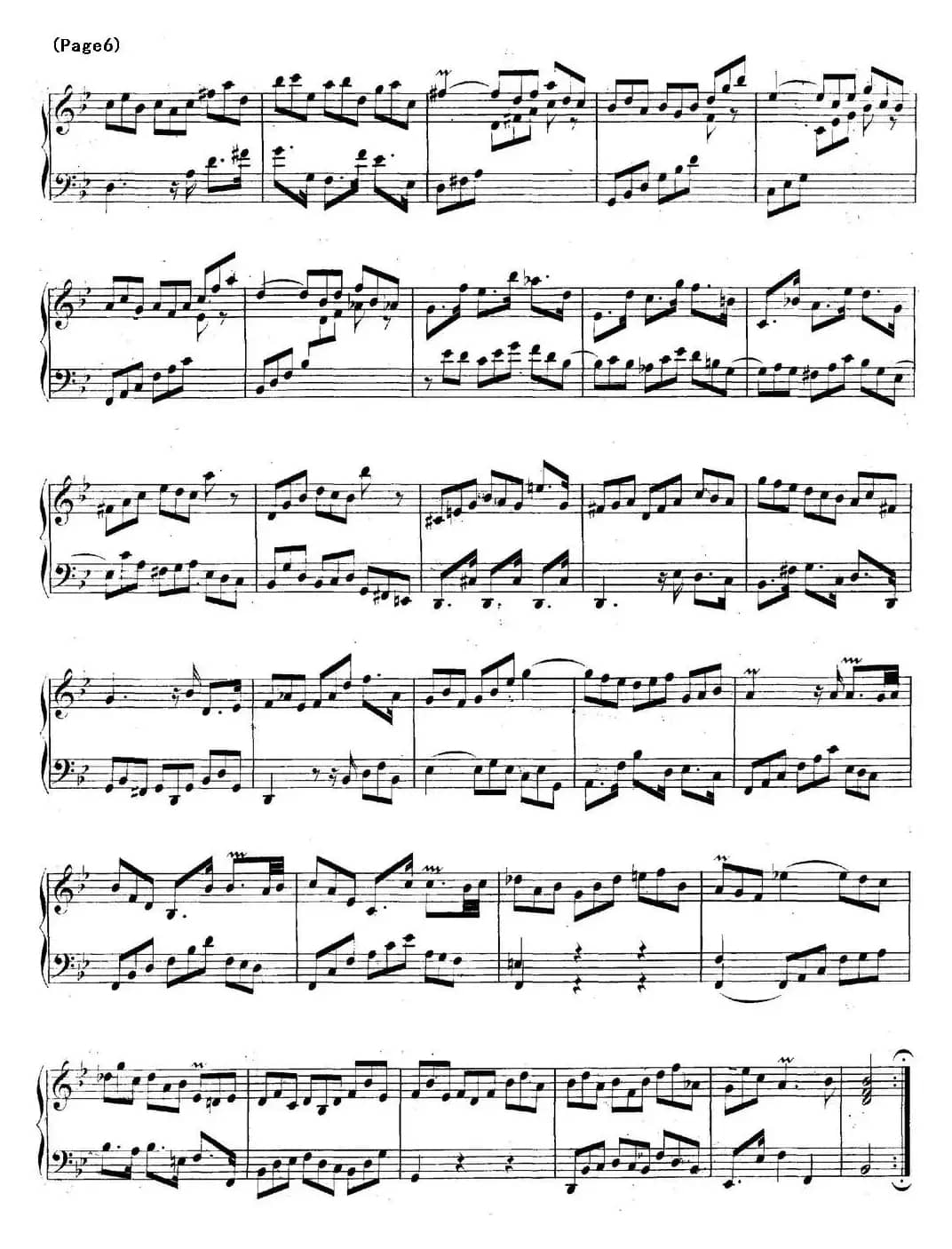 帕蒂塔6首德国组曲（No.1 降B大调 巴赫 Partita B-flat Major BWV825）