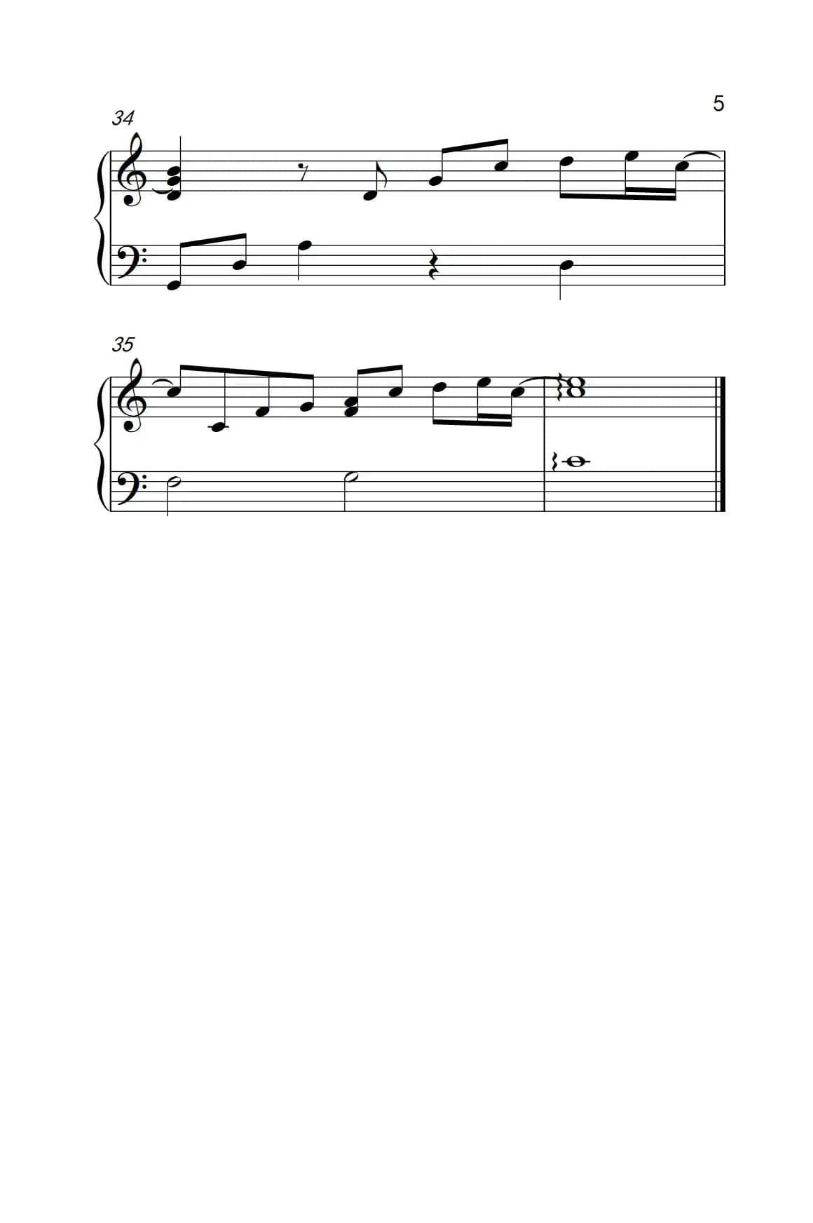 爱很简单（《弹吧音教》制谱版）