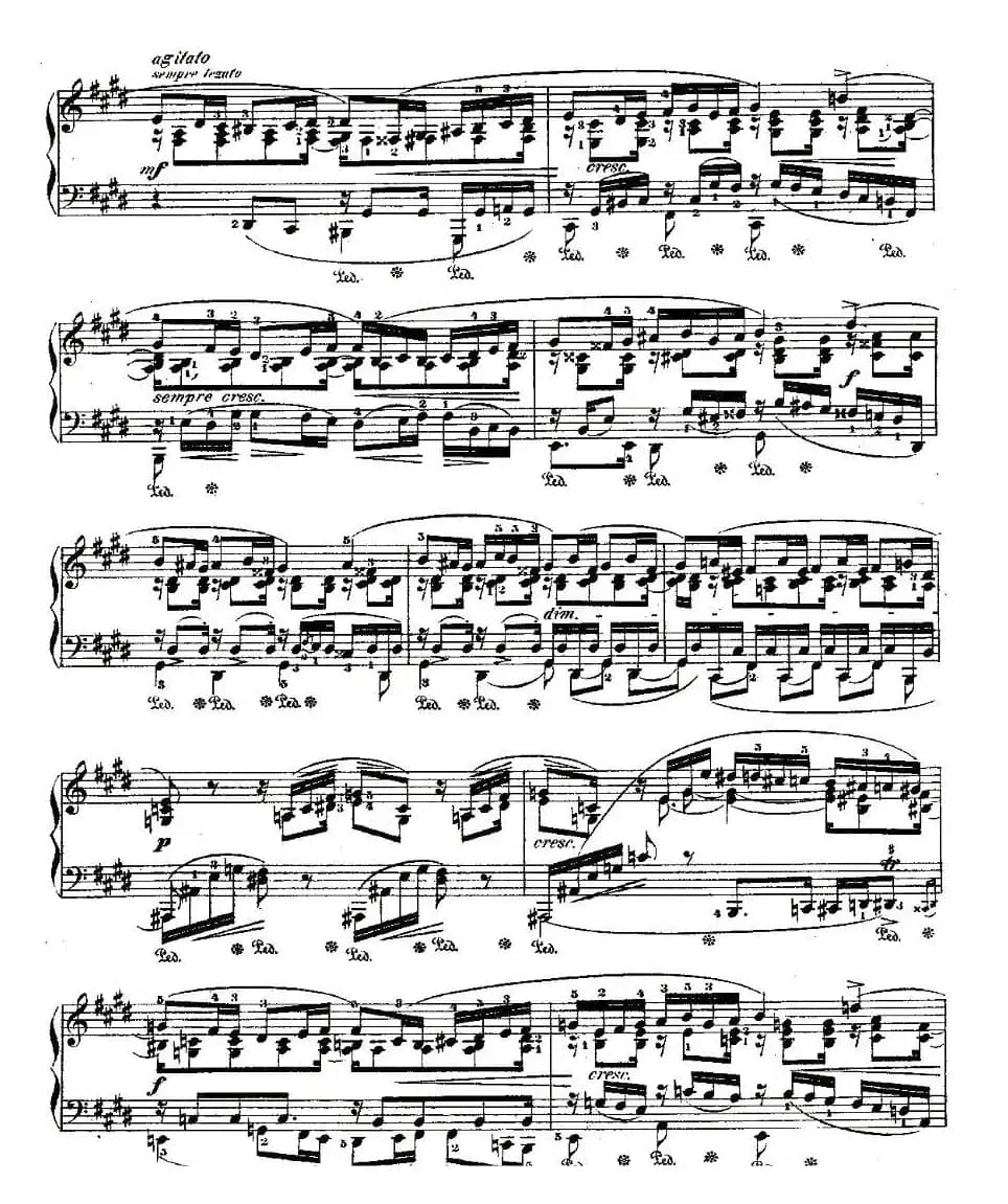 E大调夜曲Op.62－2（Deux  Nocturnes）