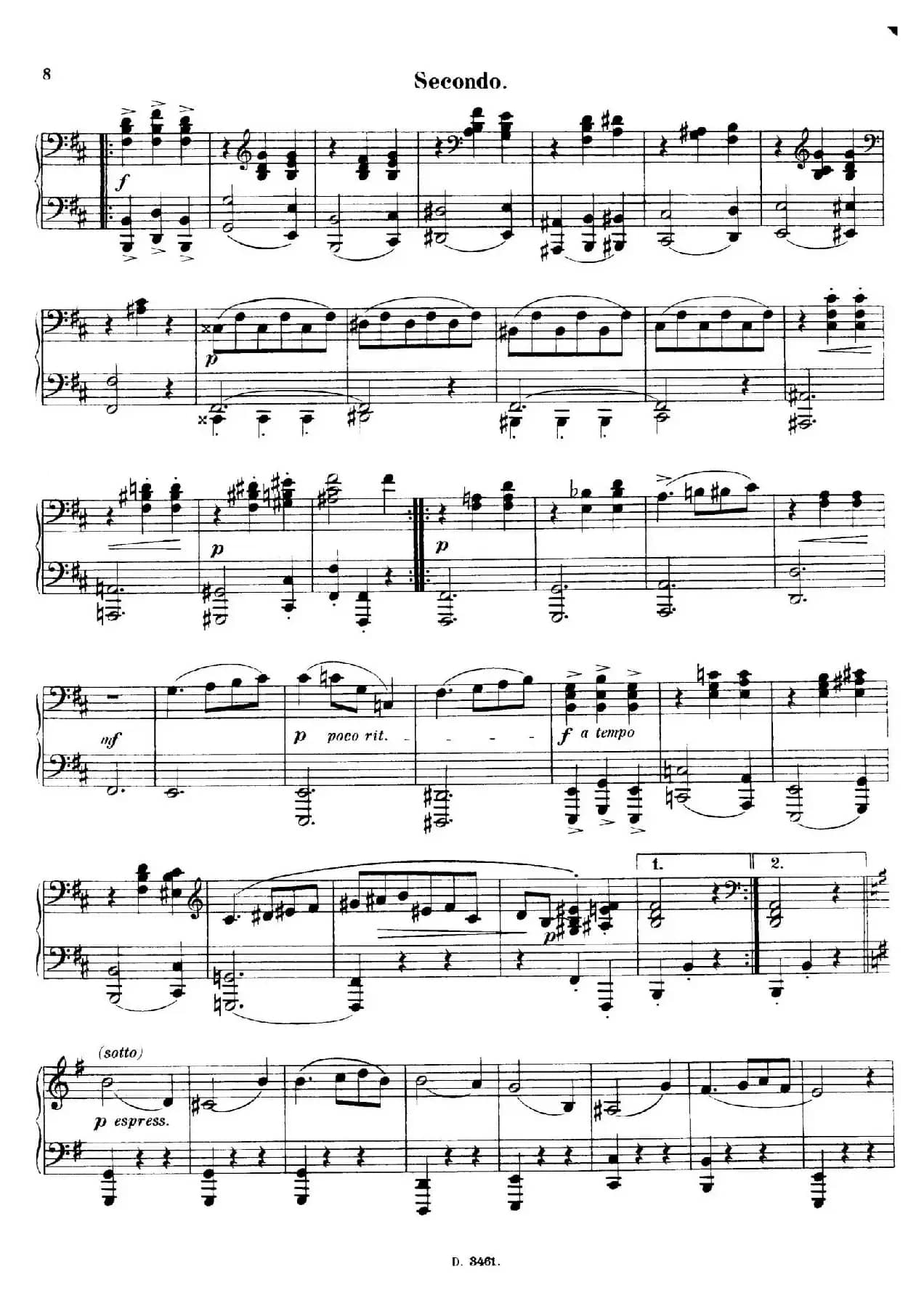 Walzer Op.3 - 4 hands（圆舞曲·四手联弹）