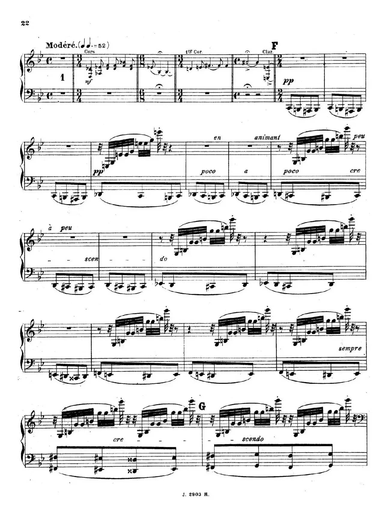 Symphony on a French Mountain Air Op.25（法国山歌交响曲·钢琴独奏·Ⅱ）