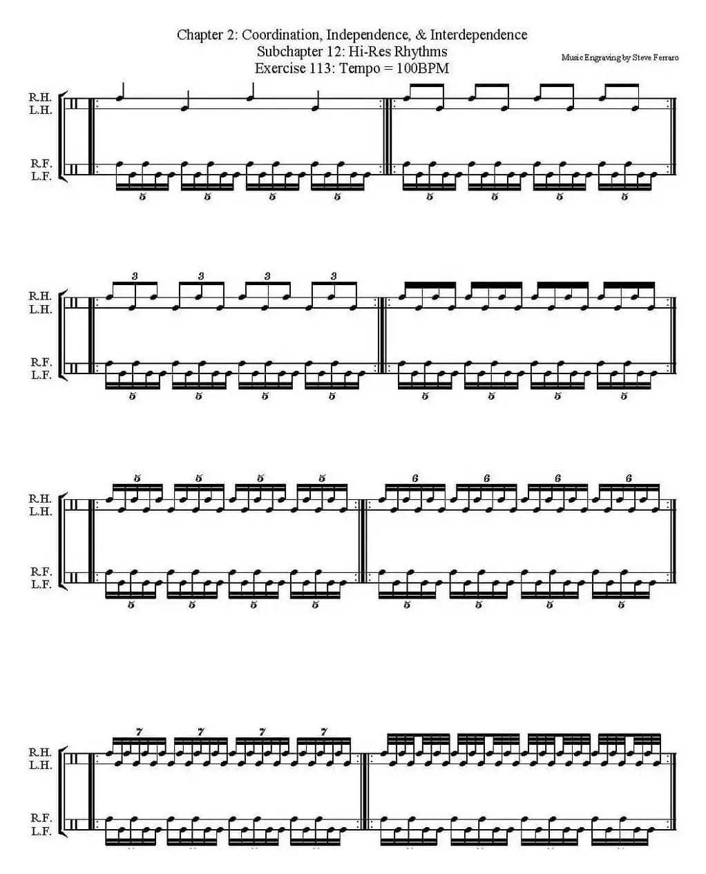 Thomas Lang - Creative Coordination（架子鼓双踩教程P51-75）