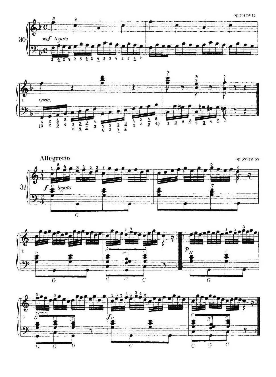 《车尔尼手风琴练习曲集》第Ⅰ册（第22—36首）