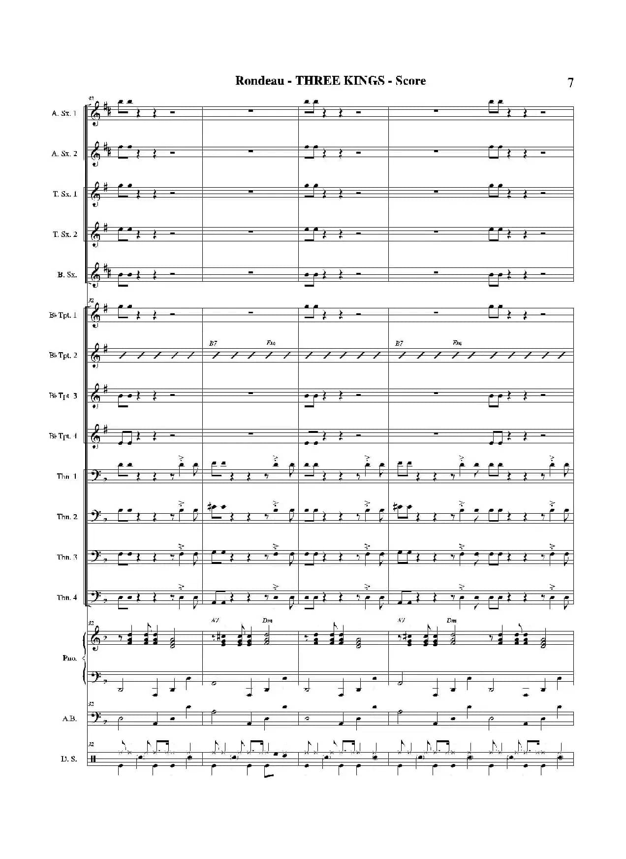 THREE KINGS（总谱）