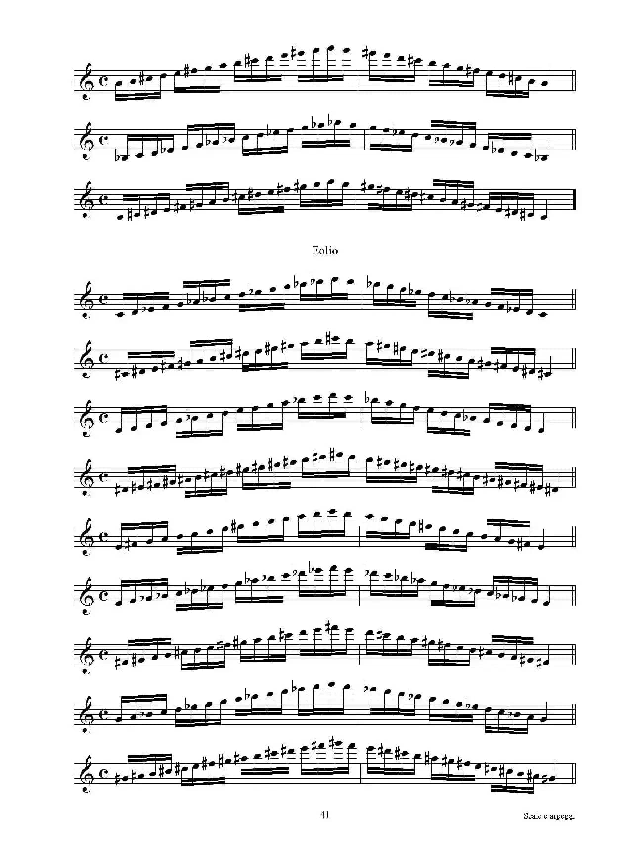 实用的萨克斯音阶练习曲集（P31——46）