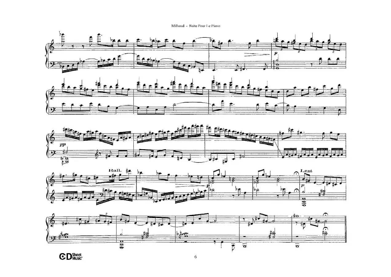 Suite Pour Le Piano Op.8（钢琴组曲·Ⅱ）