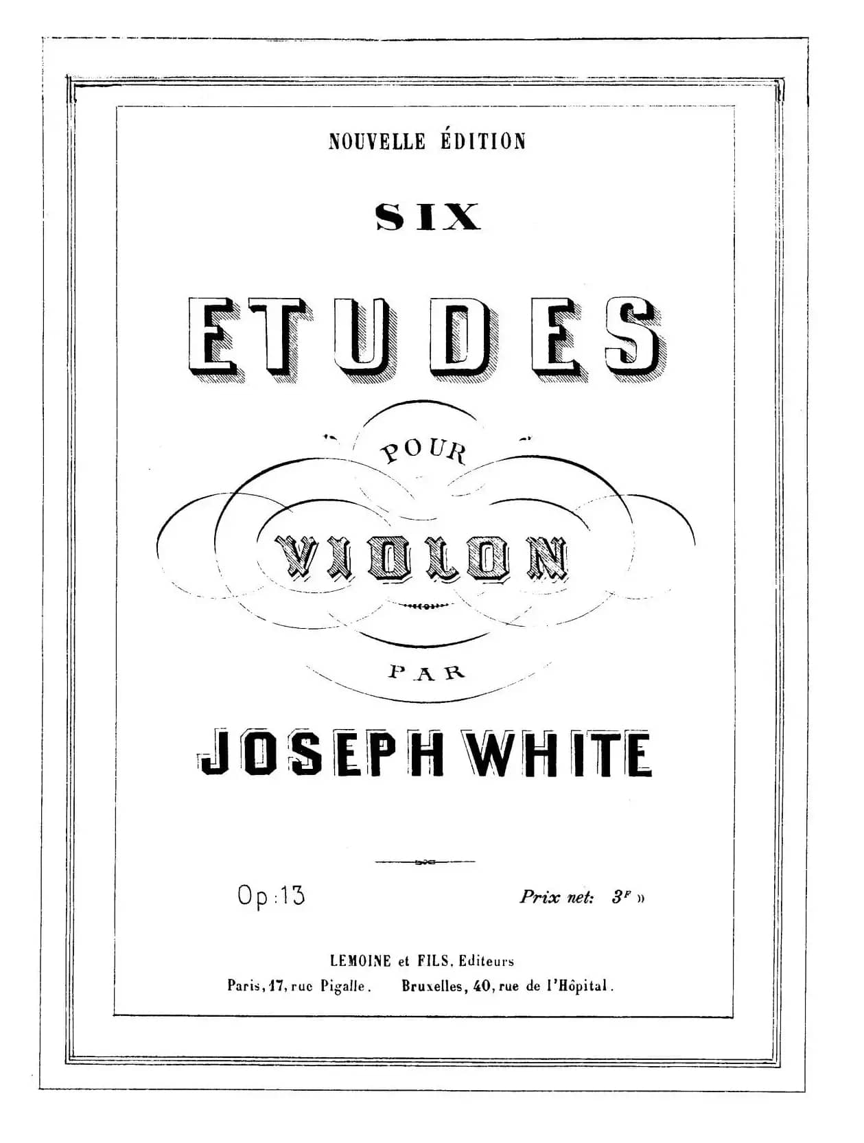6首高级小提琴练习曲 Op.13（6）