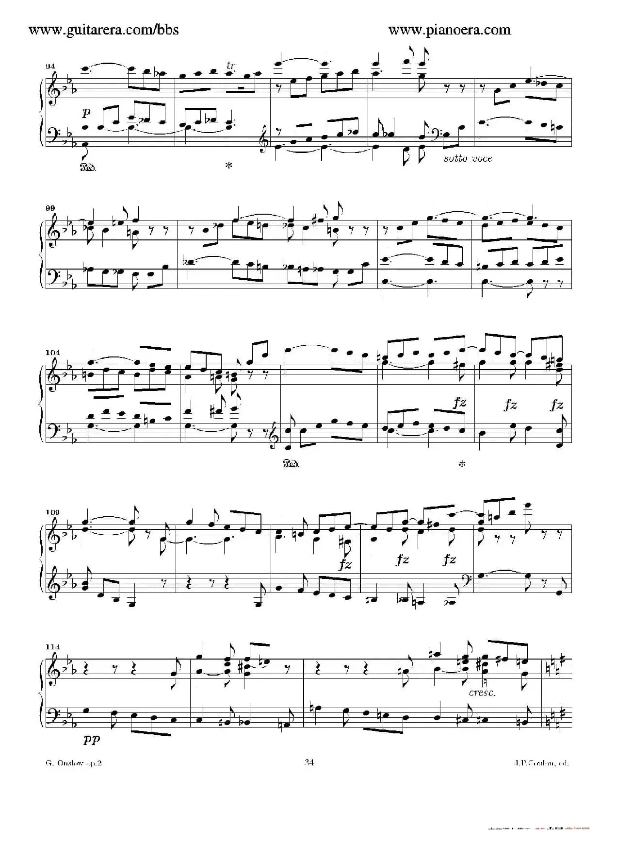 Grande Piano Sonata in c Minor Op.2（c小调华丽钢琴奏鸣曲·第四乐章）