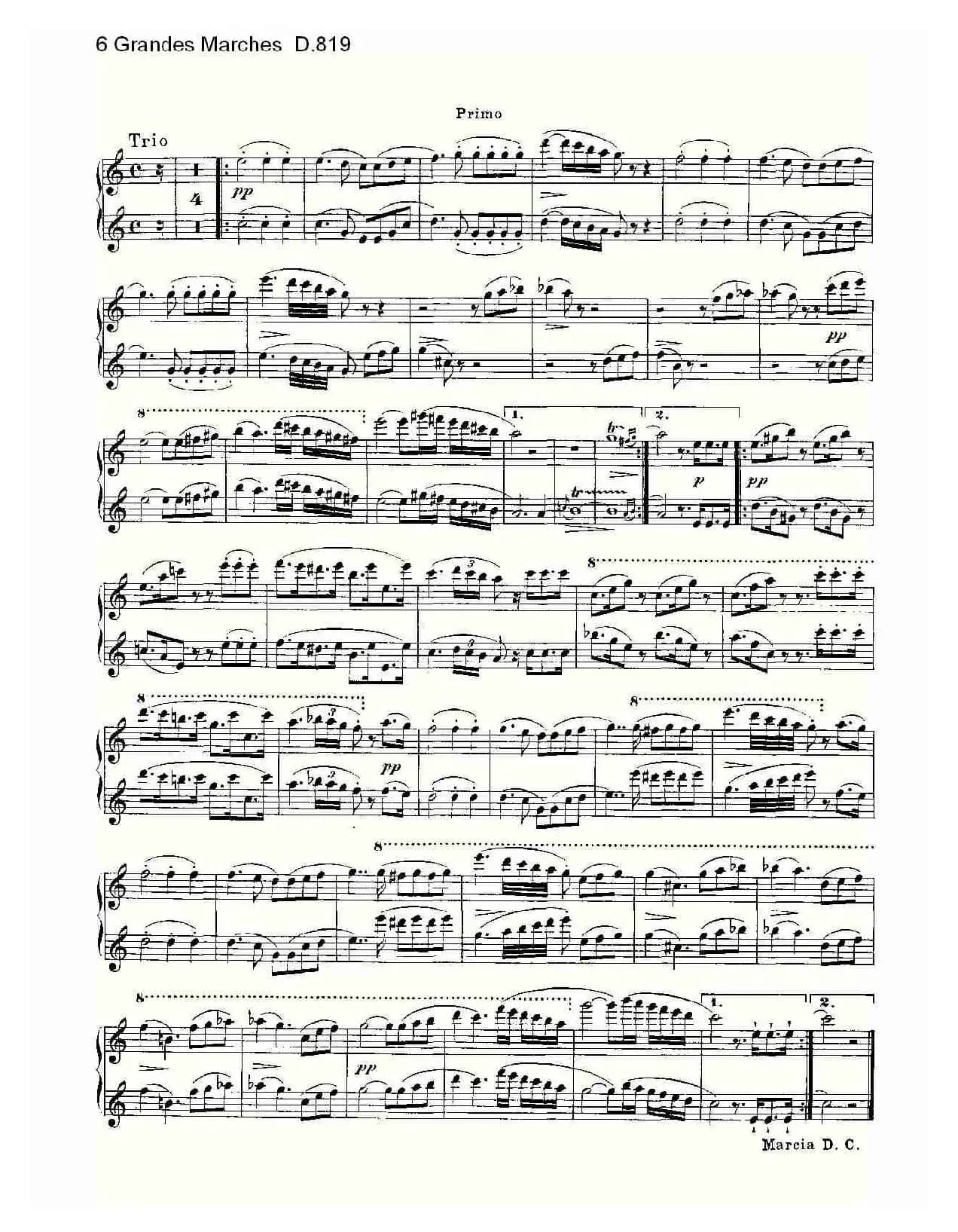 6 Grandes Marches D.819（6 贵族进行曲 D.819）