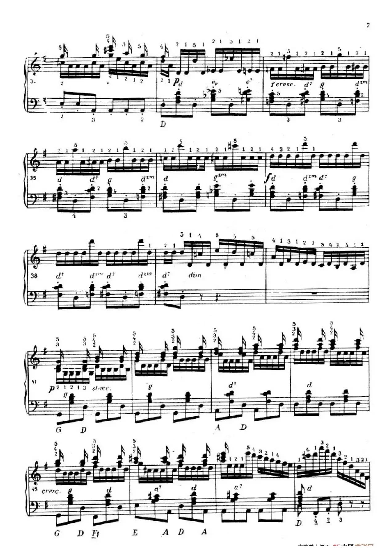 《车尔尼手风琴练习曲集》第Ⅳ册（第1——2首）